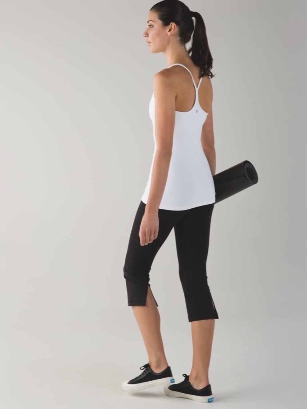 lululemon athletica cropped Gather and Crow Crop Black Leggings